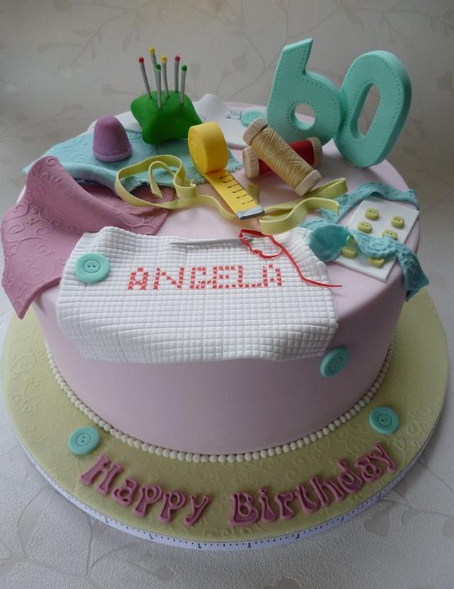 Sewing Cake Decorated Cake By Thecakelady Cakesdecor