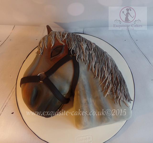 Horse head cake Decorated Cake by Natalie Wells CakesDecor