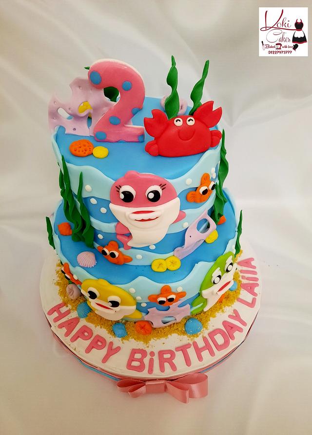 Baby Shark Cake Cake By Noha Sami Cakesdecor