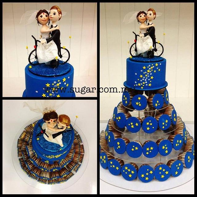 Starry Night Layer Cake - Classy Girl Cupcakes
