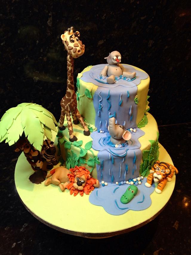 Jungle party - Decorated Cake by vanillasugar - CakesDecor