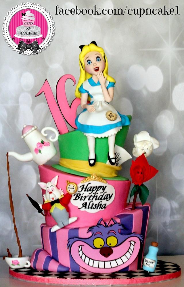 Alice In Wonderland Cake Cake By Danielle Lechuga Cakesdecor