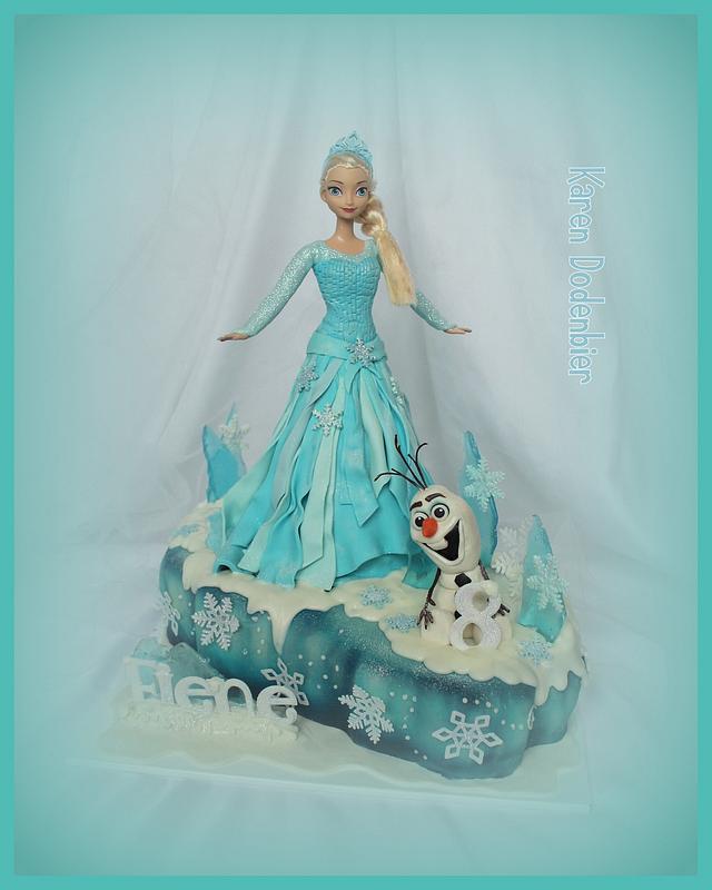 Frozen....Elsa doll cake! - Decorated Cake by Karen - CakesDecor