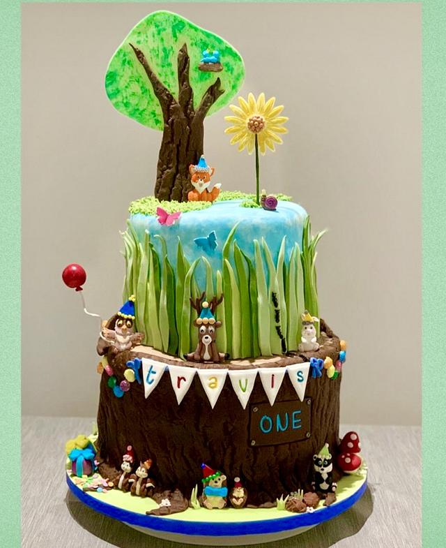 Chocolate Tree Cake {Fall or Thanksgiving} - CakeWhiz
