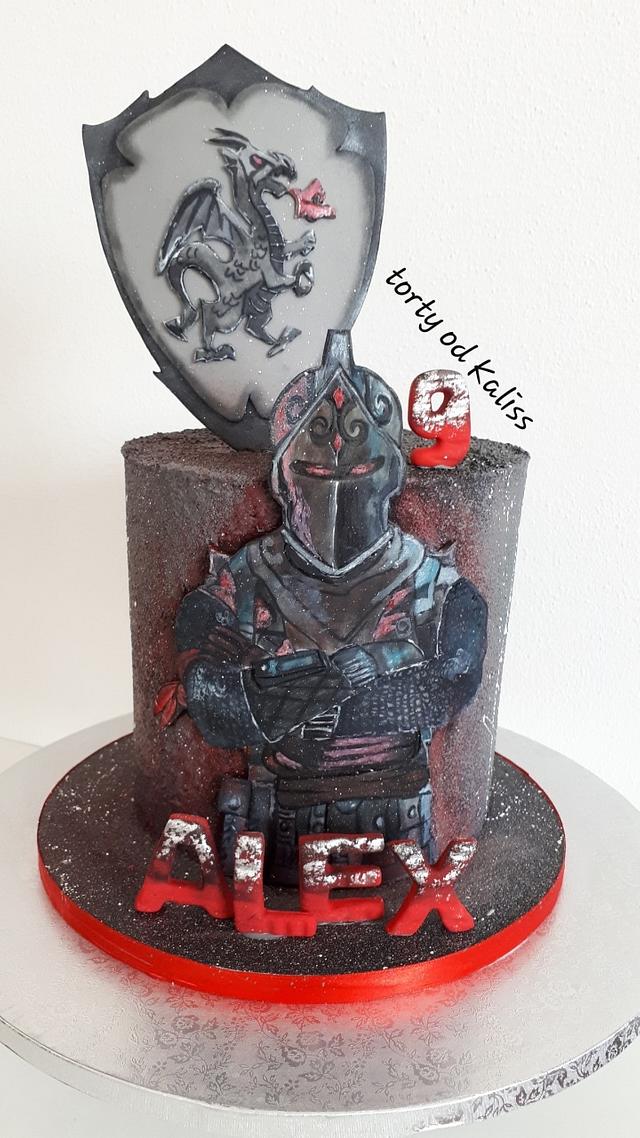 Black Knight Fortnite Cake by Kaliss CakesDecor Black Knight Fortnite Cake by Kaliss CakesDecor