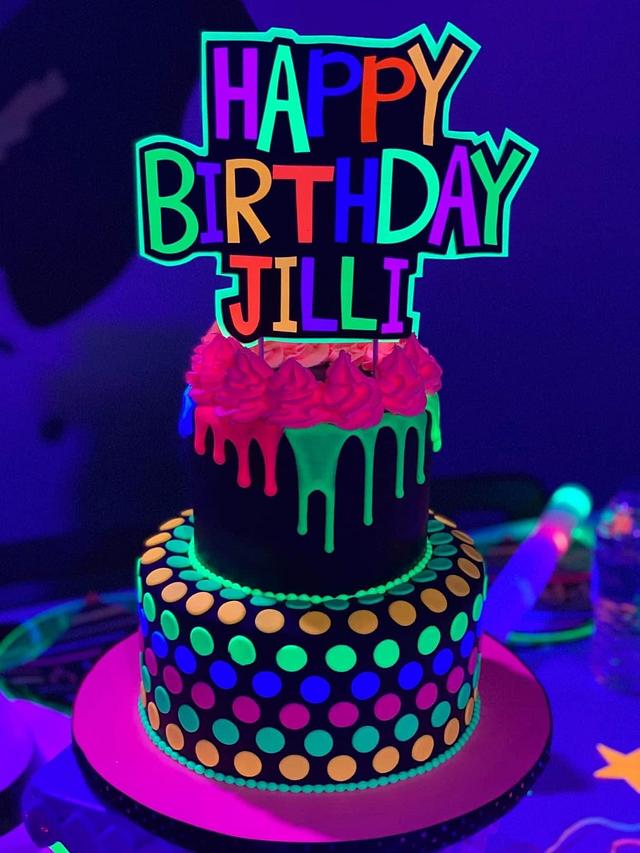 Glow in the dark cake Decorated Cake by Cakes For Fun CakesDecor