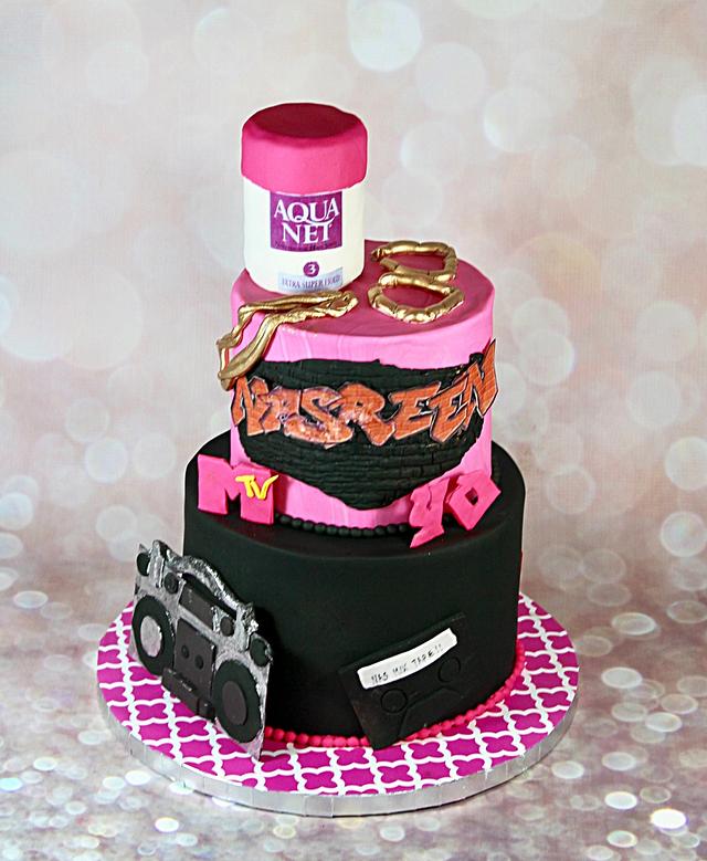 80s/90s theme cake - cake by soods - CakesDecor