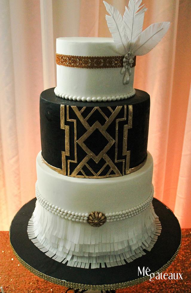 Gatsby wedding - cake by Mé Gâteaux - CakesDecor