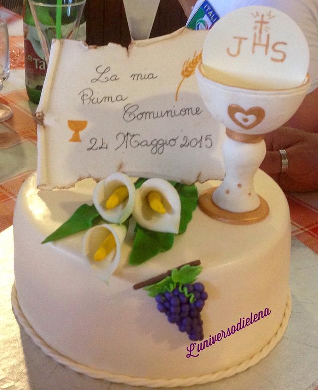 Communion cake - Decorated Cake by Elena - CakesDecor