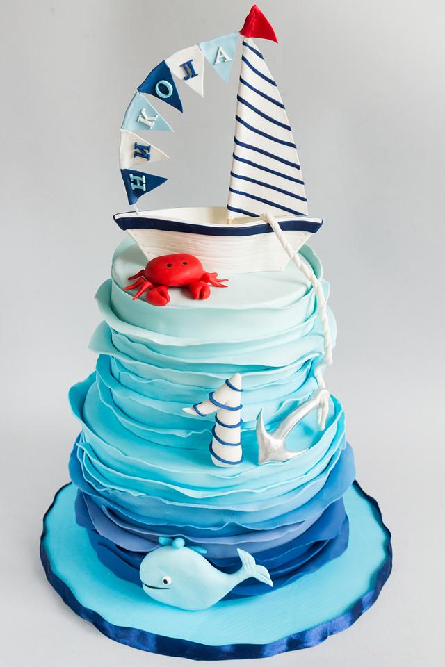 Nautical Cake Decorated Cake By Dorsita Cakesdecor 1394