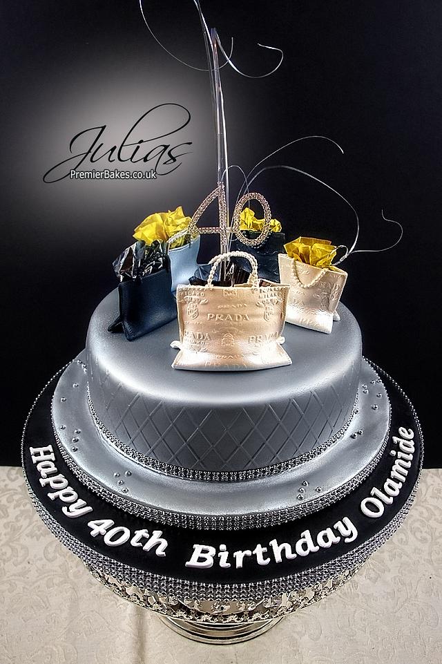 40th Birthday Cake Cake by Premierbakes (Julia) CakesDecor