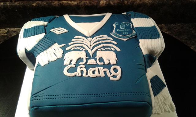 Come on you blues!!! - Everton 40th Birthday cake. - Cake - CakesDecor