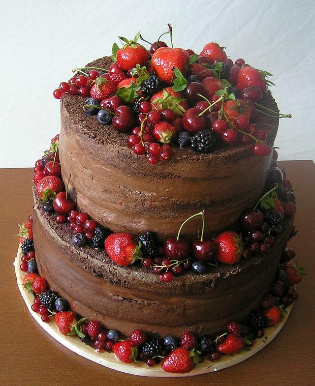 Chocolade Naked Cake Cake By Anka Cakesdecor