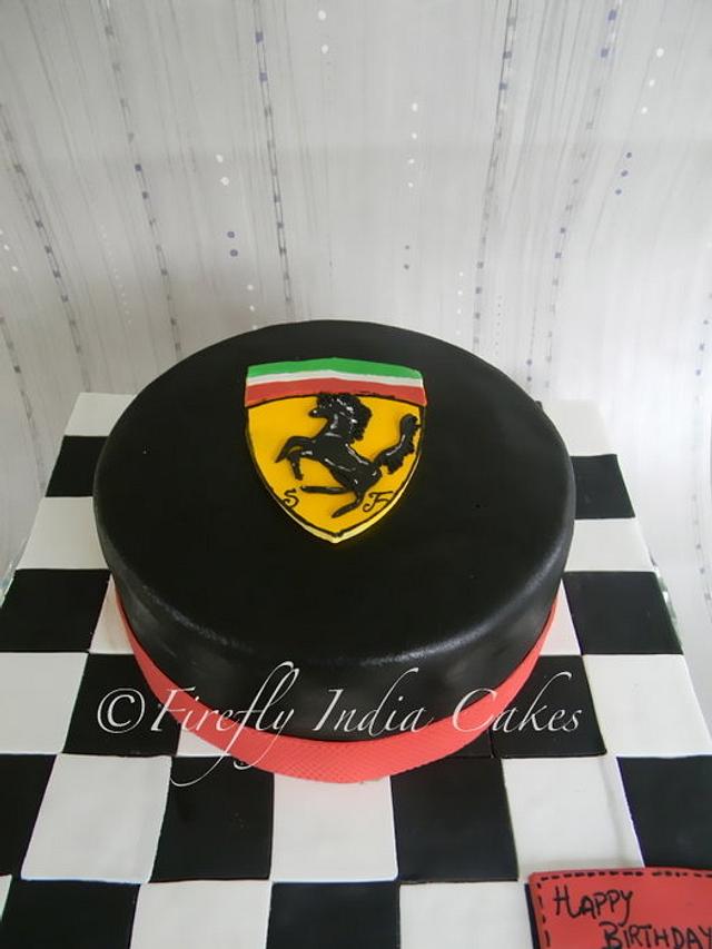 Ferrari - Decorated Cake by Firefly India by Pavani Kaur - CakesDecor