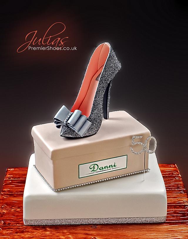 50th Birthday and 'Danni Sugar Shoe' - Decorated Cake by - CakesDecor