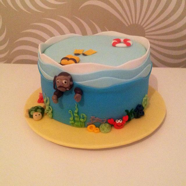 Scuba diver cake - Decorated Cake by Dasa - CakesDecor