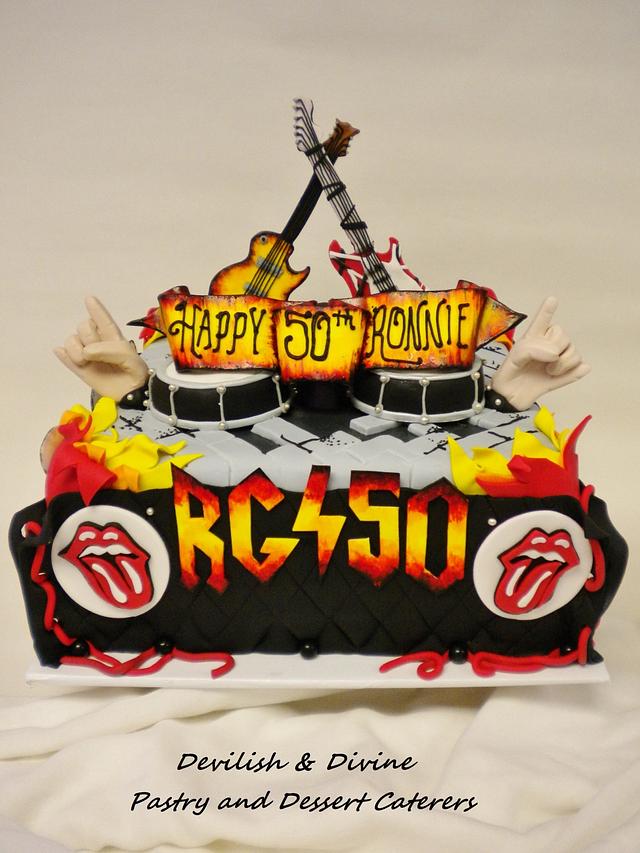 Rockin 50th - Decorated Cake by DevilishDivine - CakesDecor