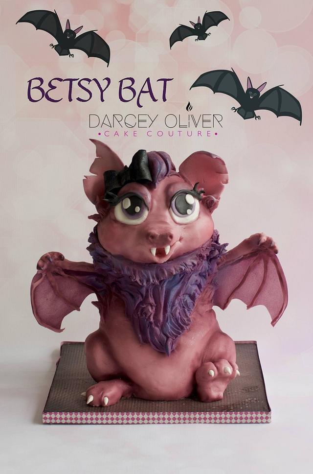 Betsy the Vampire Bat - Decorated Cake by Sugar Street - CakesDecor