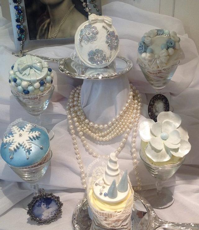 Silver Christmas Cupcake Collection