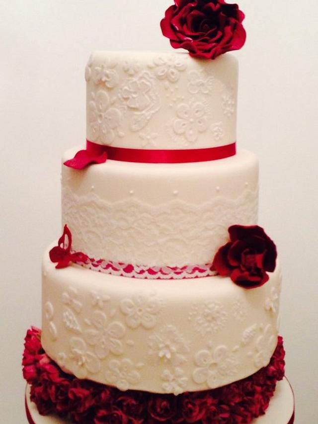 Wedding - Decorated Cake by Daba1 - CakesDecor