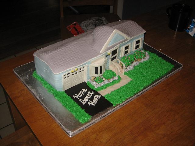 Housewarming Cake - Cake matches their house exactly!!!