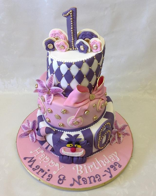 Alice in Wonderland Cake Cake by Designerart Cakes
