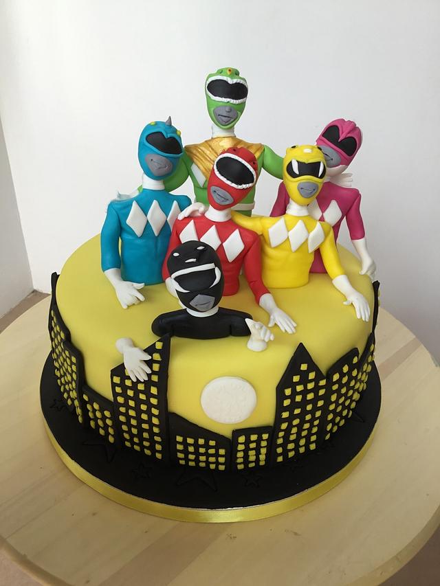 Power rangers - Decorated Cake by Cinta Barrera - CakesDecor