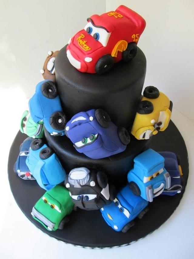 Cars 2nd birthday cake - Cake by Denise Frenette - CakesDecor