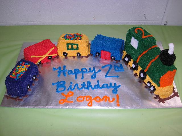 Train Birthday Cake! - Decorated Cake by Lori - CakesDecor