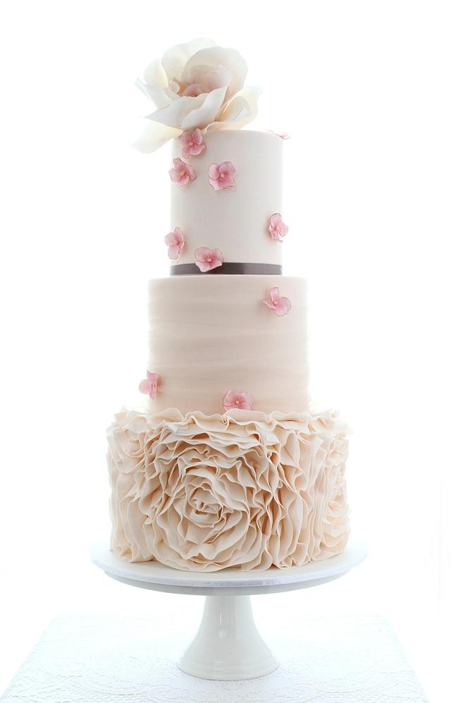 Blushing Bride - Decorated Cake by Cakes2Kreate - CakesDecor