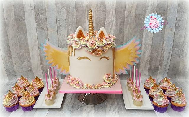 Unicorn Party cake - Cake by Sam & Nel's Taarten - CakesDecor