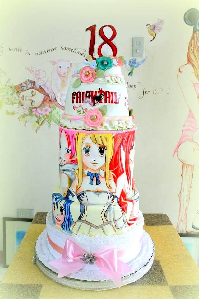 Fairy Tail Manga Cake Cake By Mucchio Di Bella Cakesdecor