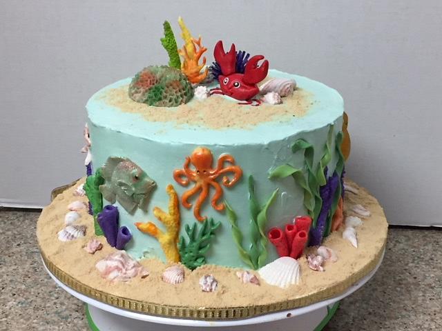 Under the sea cake - Decorated Cake by Patricia M - CakesDecor