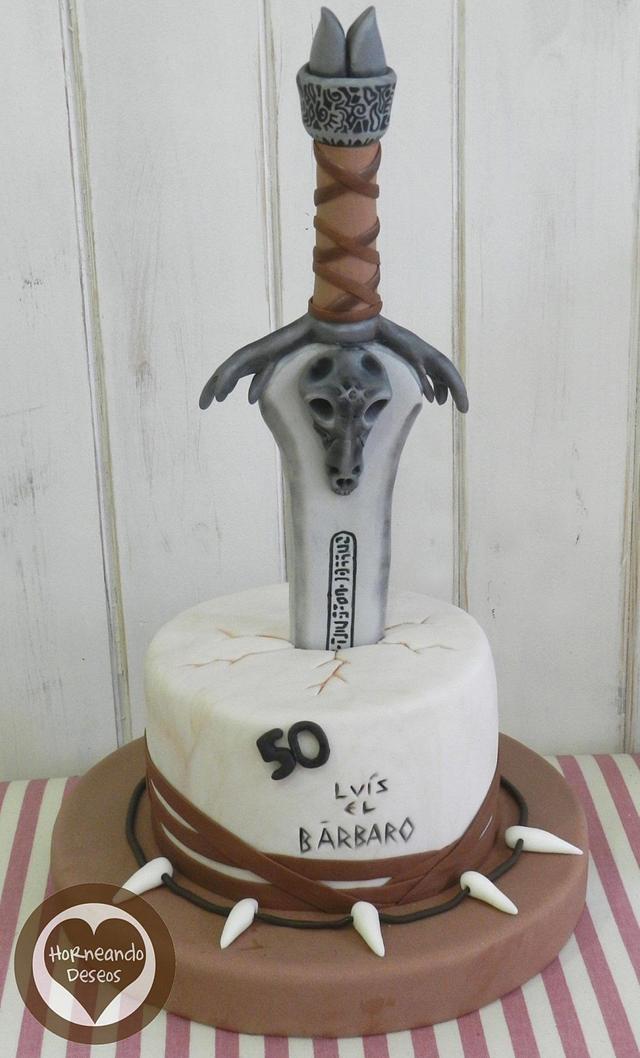 Conan The Barbarian Cake Cake By Horneandodeseos Cakesdecor