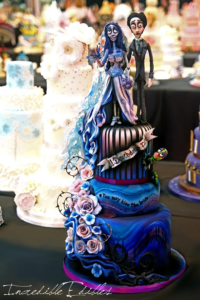 Corpse Bride Wedding Cake - Cake by Vicki's Incredible - CakesDecor