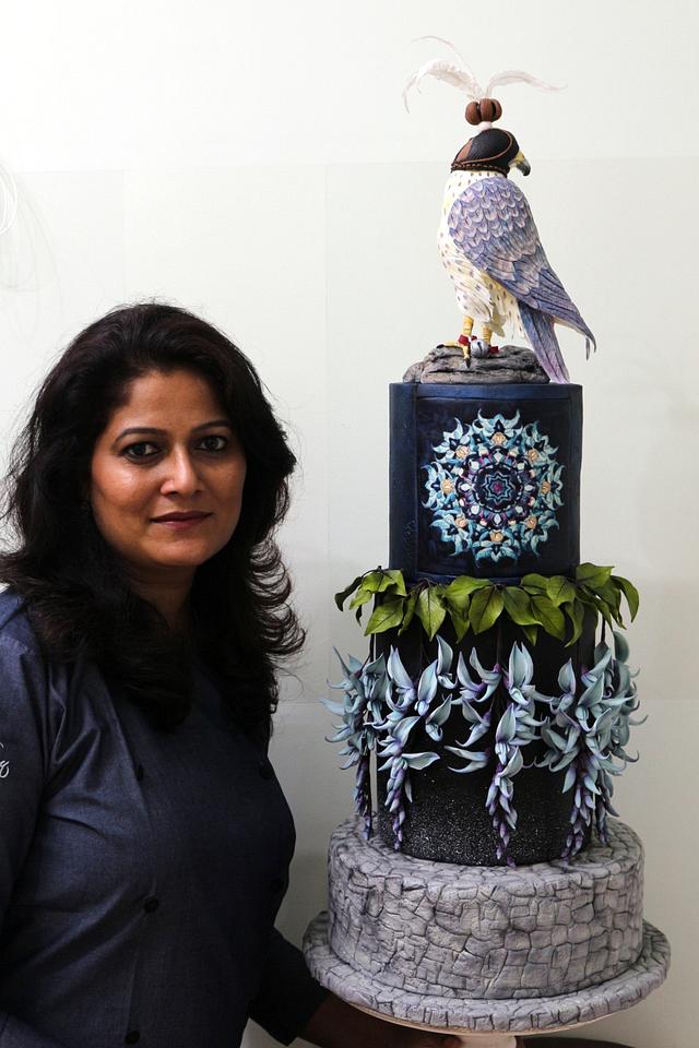The Pet Falcon The Arabian Nights Collaboration Cake By Cakesdecor