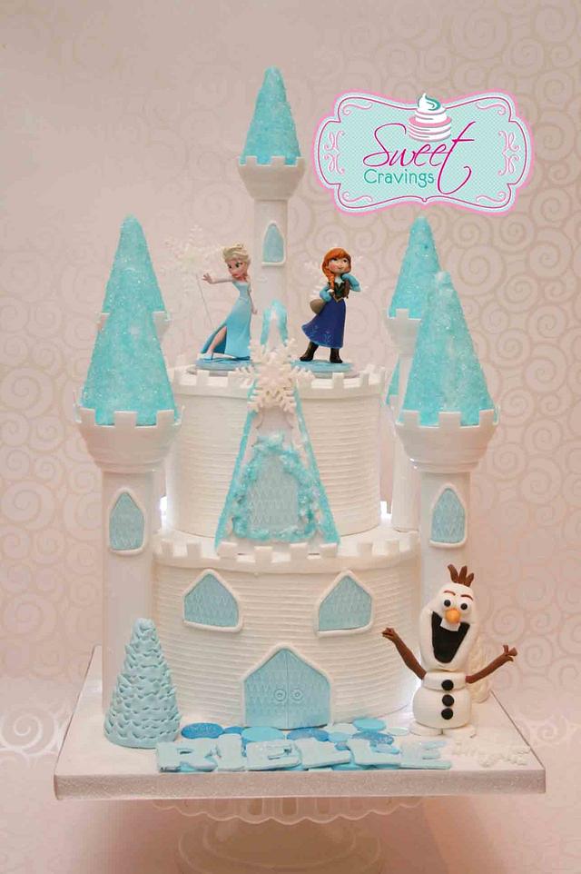 Frozen castle - Decorated Cake by Sweet Cravings Toronto - CakesDecor