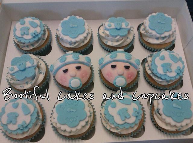 baby boy cupcakes - Cake by bootifulcakes - CakesDecor