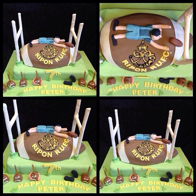 Ripon Rugby Cake Cake By Kirstie S Cakes Cakesdecor