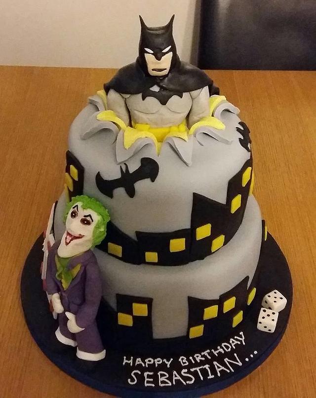 Batman & The Joker Decorated Cake by Putty Cakes CakesDecor