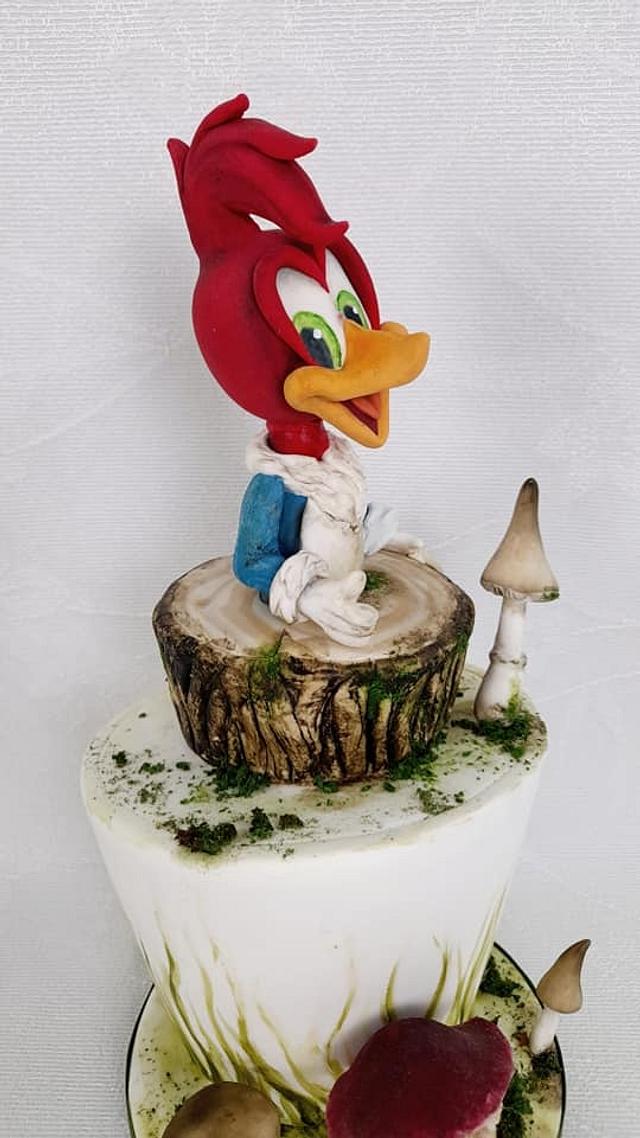 Woody Woodpecker cake - Cake by Nicole Veloso - CakesDecor