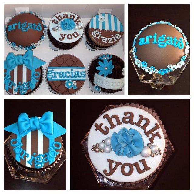 Thank you cupcakes! - Decorated Cake by Monika Moreno - CakesDecor