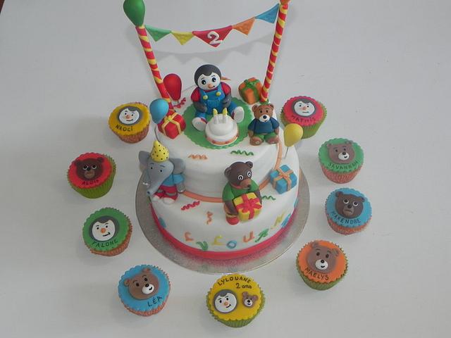 Cake Tchoupi Et Doudou Petit Ours Brun Et Badou Cake Cakesdecor