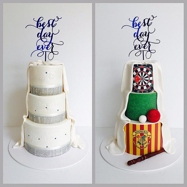 Double Sided Wedding Cake