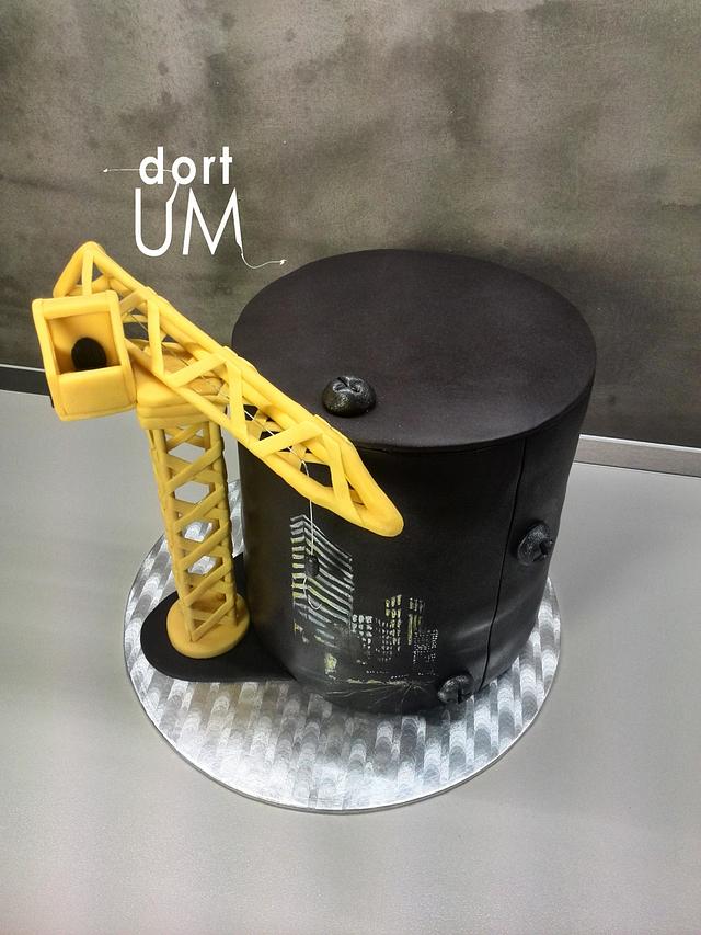 Crane cake Cake by dortUM CakesDecor