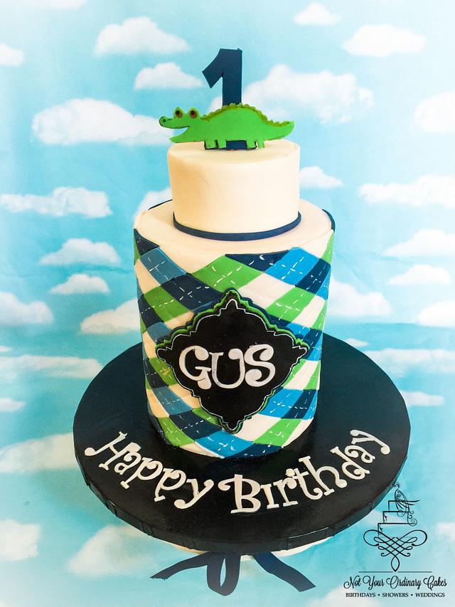Gus preppy Gator cake