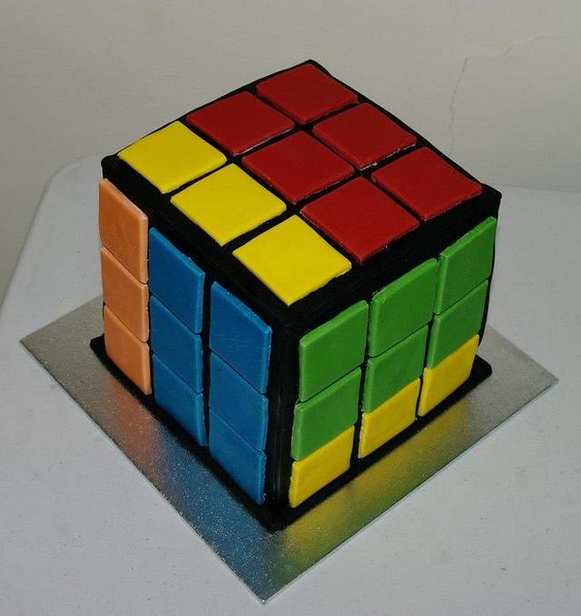 Rubik's cube cake Decorated Cake by Antonnia alexis CakesDecor