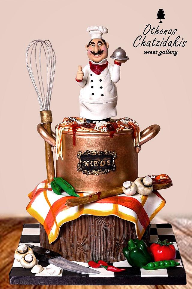 Chef's Cake Decorated Cake by Othonas Chatzidakis CakesDecor
