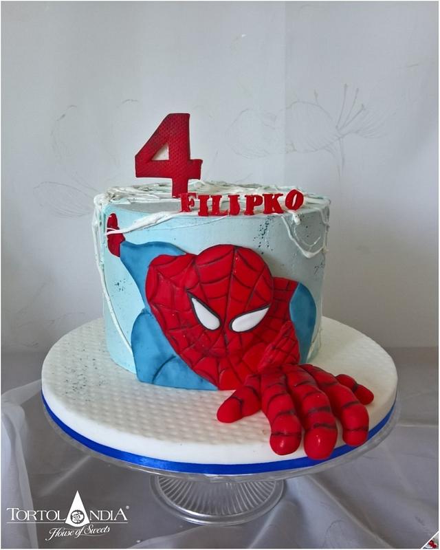 Spiderman cake - Decorated Cake by Tortolandia - CakesDecor