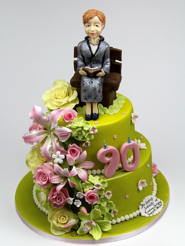 85th birthday cake for Gabriela - Decorated Cake by - CakesDecor